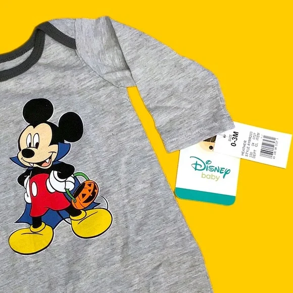 Disney Mickey Mouse Vampire Dracula Halloween Romper NWT - Picture 6 of 13